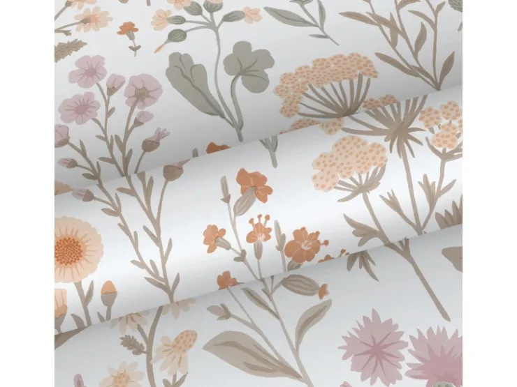 Sanders & Sanders Tapete Feldblumen Helllila Terrakotta Gelb Und Grün 50 X 900 Cm 935383* Dekorative Tapeten