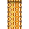 Sanders & Sanders Tapete Retro-Ornamente Gelb Braun und Orange 53 cm x 10.05 m* Dekorative Tapeten