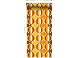 Sanders & Sanders Tapete Retro-Ornamente Gelb Braun und Orange 53 cm x 10.05 m* Dekorative Tapeten
