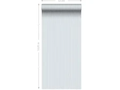 Sanders & Sanders Tapete Streifenmuster Grau 50 x 900 cm