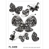 Sanders & Sanders Wandtattoo Schmetterlinge Schwarz 65 x 85 cm 600260