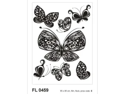 Sanders & Sanders Wandtattoo Schmetterlinge Schwarz 65 x 85 cm 600260