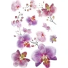 Sanders & Sanders Wandtattoo Blumen Rosa und Violett 42,5 x 65 cm 600321