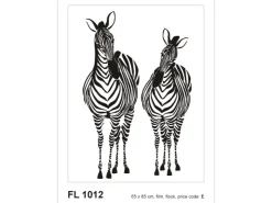Sanders & Sanders Wandtattoo Zebras Schwarz-Weiß 65 x 85 cm 600295