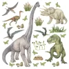 Sanders & Sanders Wandtattoo Dinosaurier Grün 30 x 30 cm 601333* Wandtattoos
