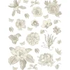 Sanders & Sanders Wandtattoo Blumen Grau 85 x 65 cm 601351