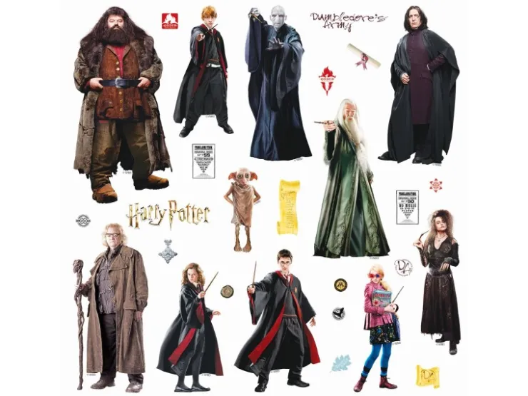 Sanders & Sanders Wandtattoo Harry Potter Grau 30 x 30 cm 601335