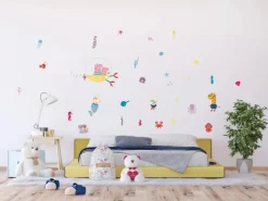 Sanders & Sanders Wandtattoo Peppa Wutz Multicolor 85 x 65 cm 601360