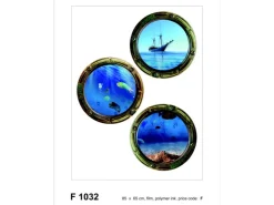 Sanders & Sanders Wandtattoo Meerblick Blau 65 x 85 cm 600267* Wandtattoos