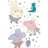 Sanders & Sanders Wandtattoo Peppa Wutz Multicolor 65 x 42.5 cm 601350* Wandtattoos