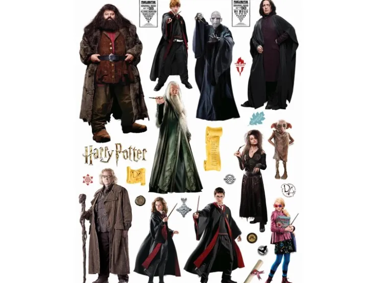 Sanders & Sanders Wandtattoo Harry Potter Grau 85 x 65 cm 601357* Wandtattoos