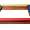 Dobar Sandkasten wetterfest 117 cm x 117 cm Bunt FSC®