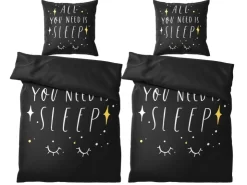 Sanilo Bettwäsche 4-teilig All You Need is Sleep* Bettwäsche