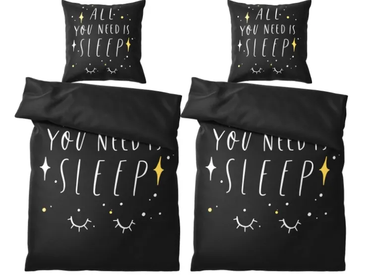 Sanilo Bettwäsche 4-teilig All You Need is Sleep* Bettwäsche