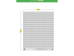 Schellenberg Rollladenpanzer Mini PVC 220 cm x 100 cm Grau* Insektenschutz