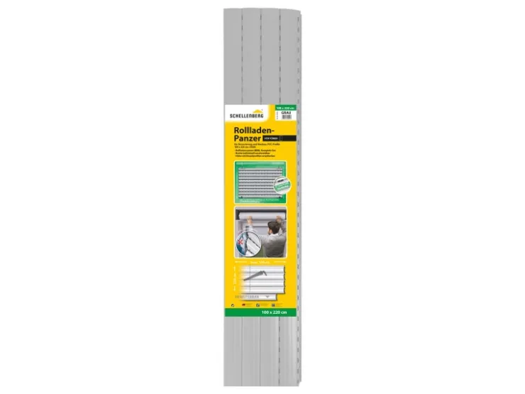 Schellenberg Rollladenpanzer Mini PVC 220 cm x 100 cm Grau* Insektenschutz
