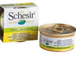 Schesir Katzen-Nassfutter Cat Brühe Thunfisch mit kleinen Sardellen 70 g