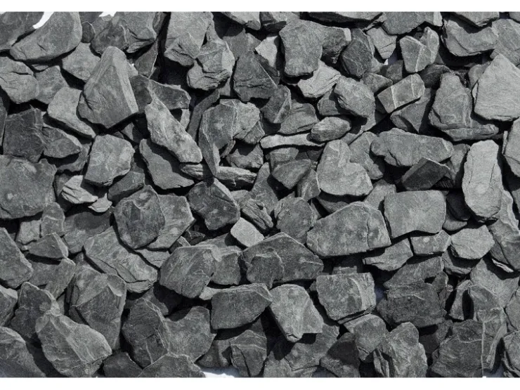 Scherf Schieferplättchen Graphit-Schwarz 20 - 40 mm 1000 kg Big-Bag