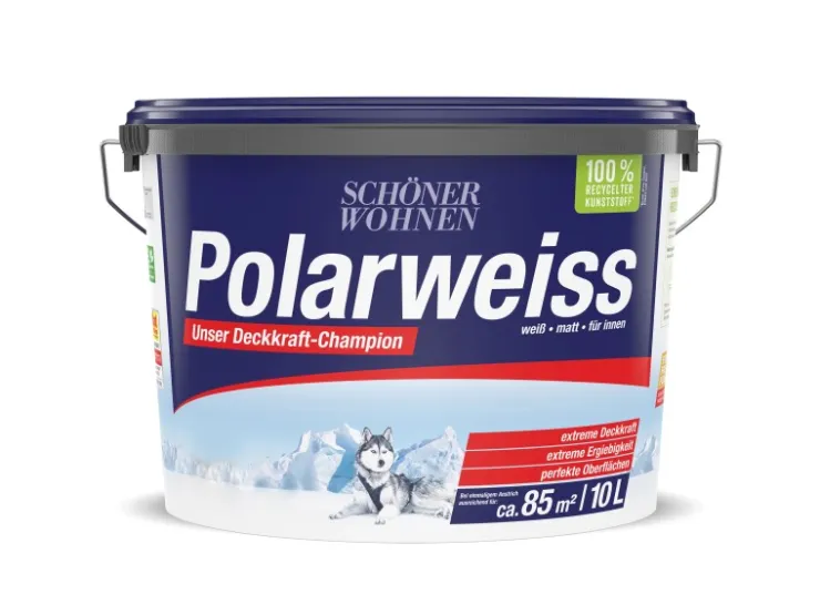 SCHÖNER WOHNEN-Farbe Schöner Wohnen Innen- und Wandfarbe Polarweiss Matt 10 l