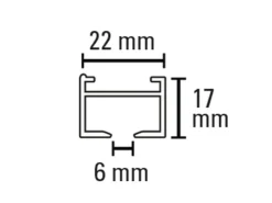 Schöner Wohnen Kollektion Schöner Wohnen Aluminium-Vorhangschienenset Emilia 1-läufig 230 cm