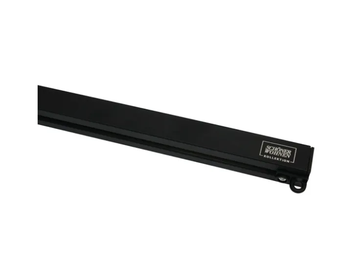 Schöner Wohnen Kollektion Schöner Wohnen Aluminium-Vorhangschienenset Emilia 1-läufig 230 cm Schwarz-Matt* Türvorhänge|Rollos