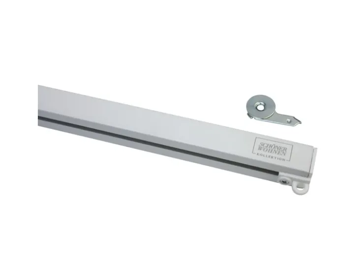 Schöner Wohnen Kollektion Schöner Wohnen Aluminium-Vorhangschienenset Emilia 1-läufig 200 cm* Gardinenschienen