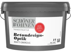 SCHÖNER WOHNEN-Farbe Schöner Wohnen Betondesign-Optik Matt-Überzug farblos 1 L* Kreativfarben