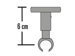Schöner Wohnen Kollektion Schöner Wohnen Deckenträger Leon für Gardinenstangen Ø 20 mm
