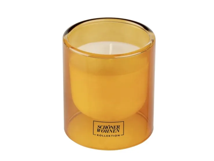 Schöner Wohnen Kollektion Schöner Wohnen Duftkerze S Vanilla im Glas Orange Ø 7,5 cm x 8,5 cm* Kerzen