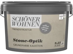 SCHÖNER WOHNEN-Farbe Schöner Wohnen Grundfarbe Trendstruktur Stone-Optik* Kreativfarben
