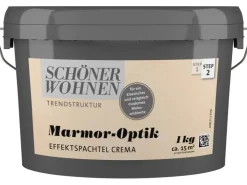 SCHÖNER WOHNEN-Farbe Schöner Wohnen Marmor-Optik Effektspachtel Crema 1 l* Kreativfarben