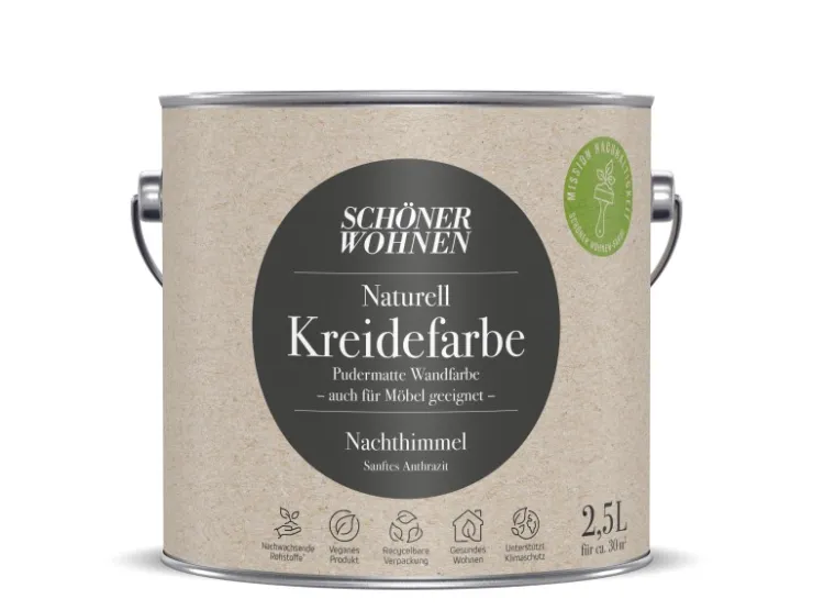 SCHÖNER WOHNEN-Farbe Schöner Wohnen Naturell Kreidefarbe 2,5 l