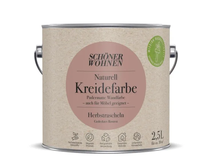 SCHÖNER WOHNEN-Farbe Schöner Wohnen Naturell Kreidefarbe 2,5 l* Innenfarben