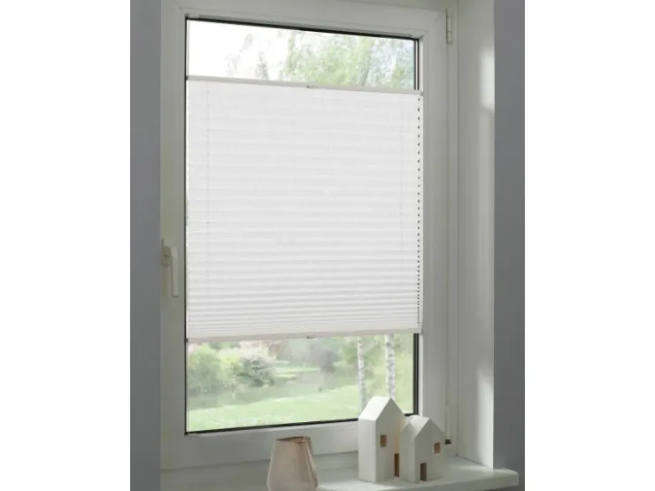 Schöner Wohnen Kollektion Schöner Wohnen Plissee Marla 90 cm x 130 cm Weiß
