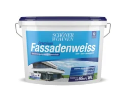 SCHÖNER WOHNEN-Farbe Schöner Wohnen Premium Fassadenweiss Weiß Matt 10 l