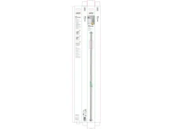 Schöner Wohnen Kollektion Schöner Wohnen Teleskop-Duschvorhangstange Obleon 110 - 185 cm Chrom