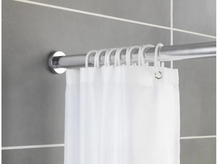 Schöner Wohnen Kollektion Schöner Wohnen Teleskop-Duschvorhangstange Obleon 110 - 185 cm Chrom