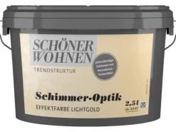 SCHÖNER WOHNEN-Farbe Schöner Wohnen Trendstruktur Schimmer-Optik Light 2,5 l* Kreativfarben