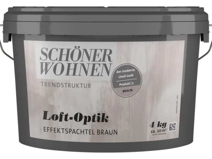 SCHÖNER WOHNEN-Farbe Schöner Wohnen Trendstruktur Loft-Optik 4 kg* Kreativfarben