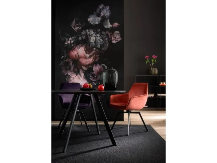 Schöner Wohnen Kollektion Schöner Wohnen Vliestapete 2 DD Floral Schwarz Rosa 270 x 159 cm FSC®* Fototapeten