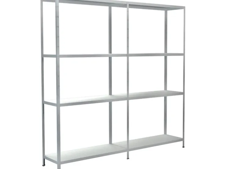 Schulte Set 1 Steckregal und 1 Anbauregal 180 cm x 180 cm x 35 cm