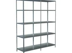 Schulte Set 1 Steckregal und 1 Anbauregal 200 cm x 160 cm x 50 cm