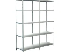 Schulte Set 1 Steckregal und 1 Anbauregal 200 cm x 160 cm x 50 cm