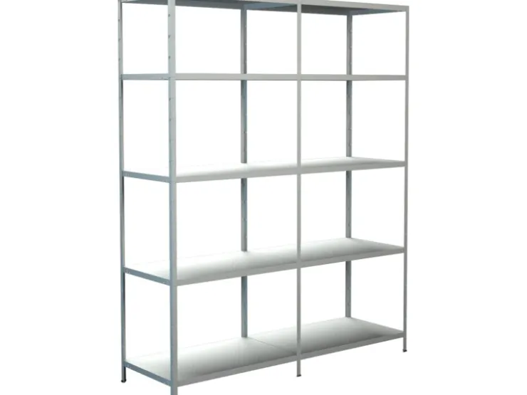 Schulte Set 1 Steckregal und 1 Anbauregal 200 cm x 160 cm x 50 cm