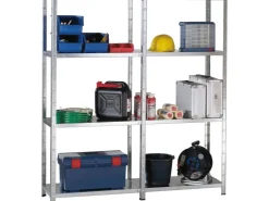 Schulte Set 1 Steckregal und 1 Anbauregal 180 cm x 180 cm x 50 cm