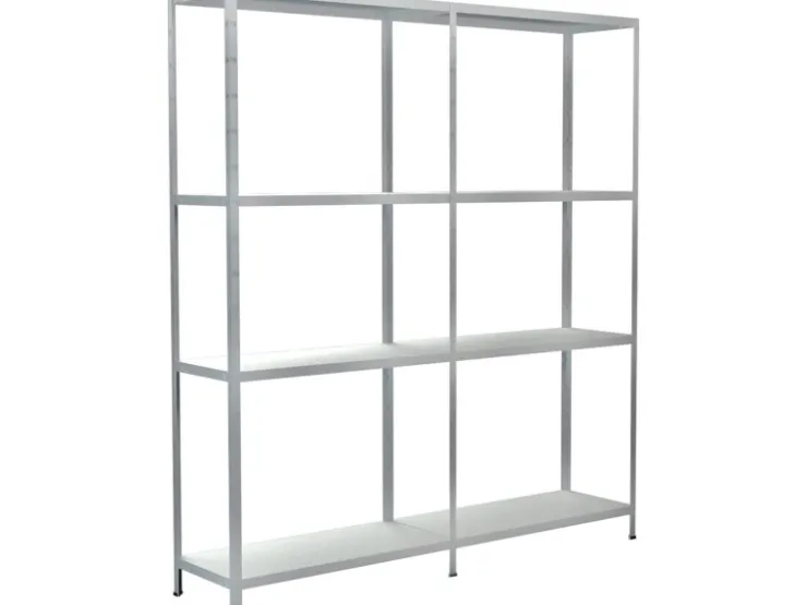 Schulte Set 1 Steckregal und 1 Anbauregal 180 cm x 160 cm x 35 cm* Büroregale