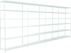 SCHULTE Regalwelt Schulte Steck-Grund-/Anbauregale 230 cm x 400 cm x 50 cm* Regalsysteme|Regal Weiß