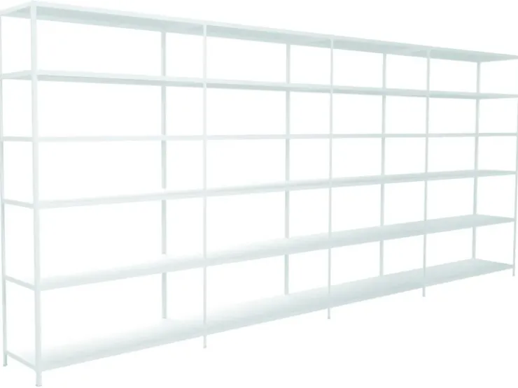 SCHULTE Regalwelt Schulte Steck-Grund-/Anbauregale 230 cm x 400 cm x 50 cm* Regalsysteme|Regal Weiß