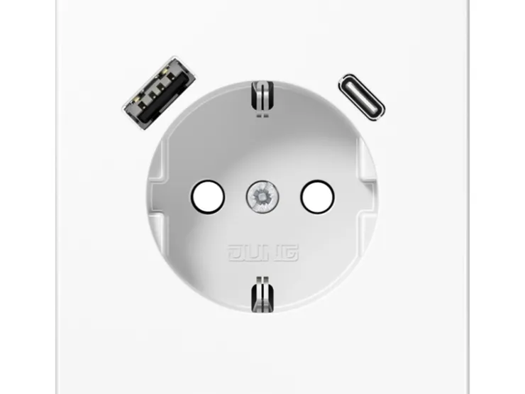 Jung Schutzkontakt-Steckdose mit USB