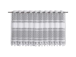 Sehlbach Bistrogardine mit Stangendurchzug Klassik 140 cm x 60 cm Weiß